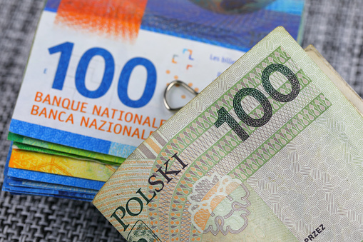 The Swiss franc and the Polish zloty can be used as illustrations for a wide range of financial issues.