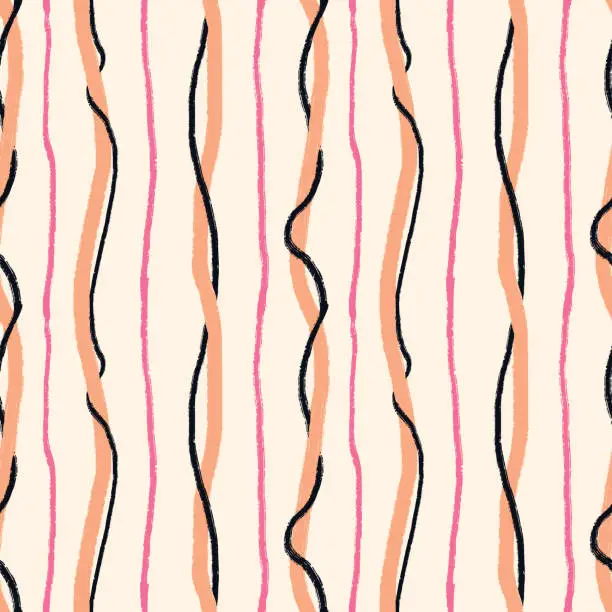 Vector illustration of intertwined stripe