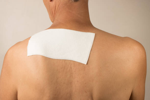 Portrait showing the crook of the arm, problem black elbow of the woman, concept health care.