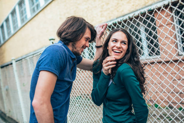 istock Happy couple on date 2051247554