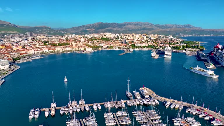 Split, Croatia Drone Skyline Aerial