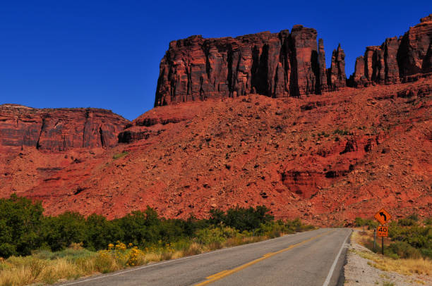 istock Red sandstone spires on Upper Colorado River Scenic Byway 2051283582