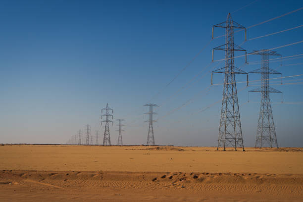 istock electric power generated  from the Aswan Dam 2051298470