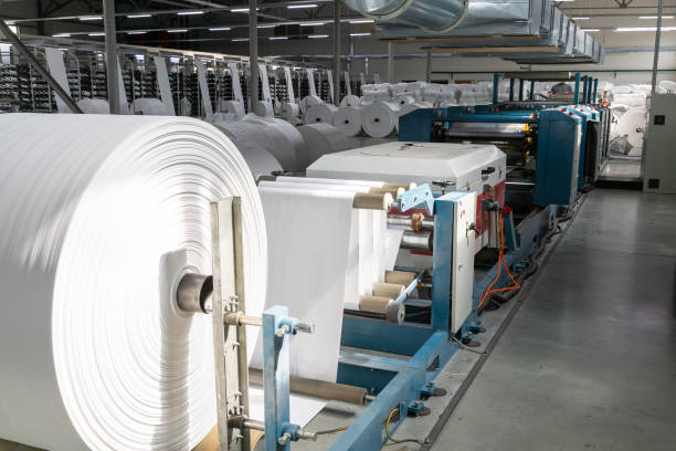 istock Equipment for making polypropylene bags and applying logos. Automatic machines& 2051317496