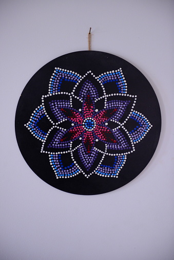 Handcrafted Beadwork Mandala  - Counter angle