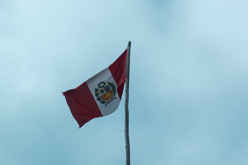 Flag of Peru in South America