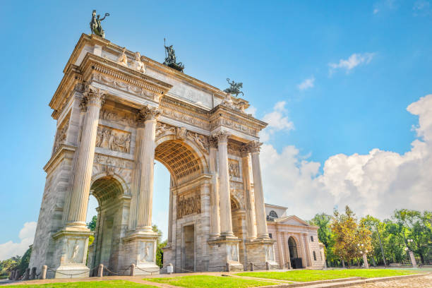 istock Milan Arch of Peace 2051346097