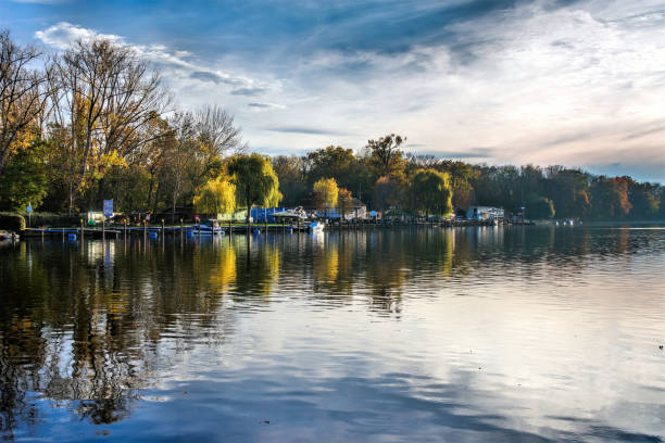 istock the river Saale in autumn with clouds and colorful trees 2051358183