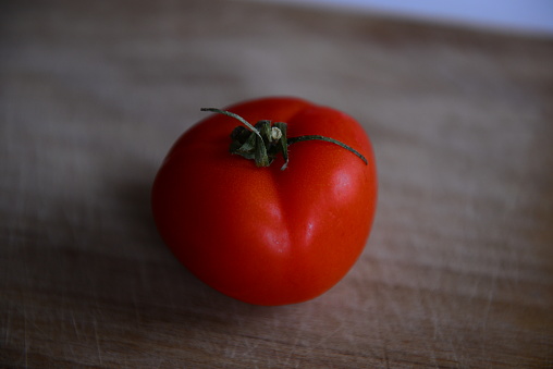 Tomato on a cutting board