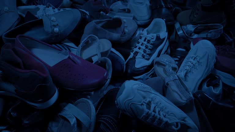 Shoe Pile In The Dark, Mixed Brandless Generics