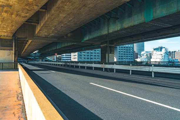 istock Elevated road in Tokyo city 2051441435