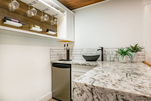 Renovated and staged home interior photographs