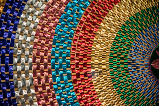 handmade crafts in multicolored rainbow colors
