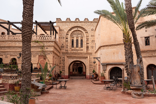 Scenic traditional houses of the rebuilt medina of Agadir, Morocco