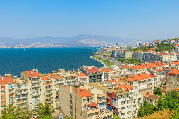 Asansor on Izmir skyline in Turkey