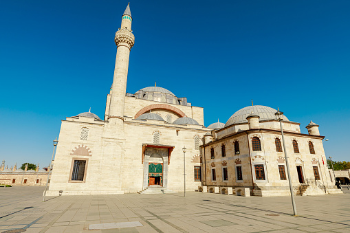 The Selimiye Mosque in Konya, Turkey, stands as splendid example of Ottoman architectural prowess. It encapsulates city's vibrant cultural legacy and exhibits the exceptional skill of Ottoman design.