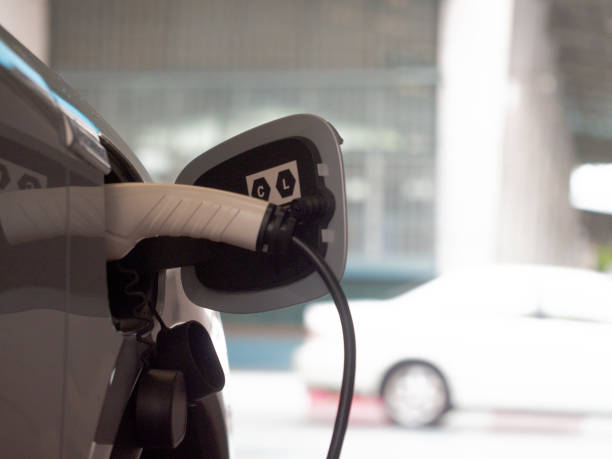 istock Car technology battery electricity transportation cable environment vehicle power station hybrid ecology automobile plug in charge modern drive engine renewable sustainable refueling sign mode motor 2051743756