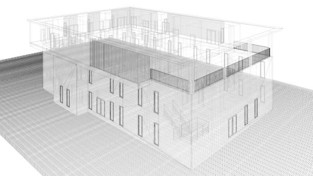 3D illustration of residential project