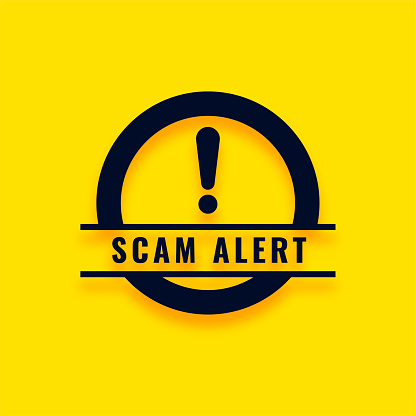 stay safe from online scam and virus with fraud alert background vector