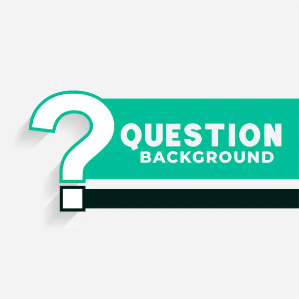 Vector illustration of elegant question mark symbol background for q and a tips