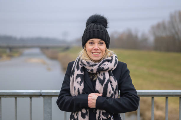 Free Stock Photo of Woman Wearing Black Hat and Scarf | Download Free ...