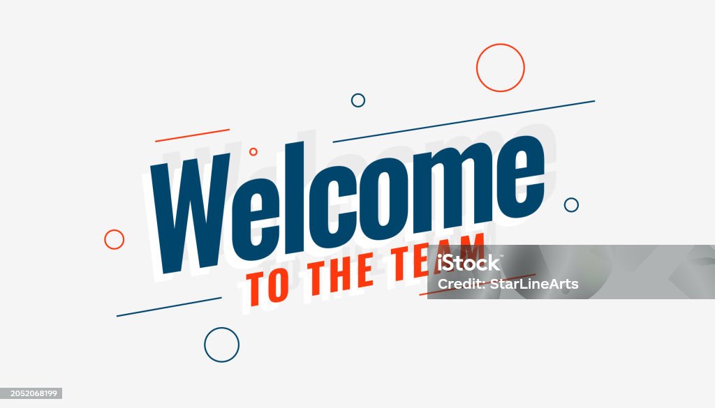 Welcome Process Creative Welcome To The Team Banner For Your Recruitment Process Stock ...