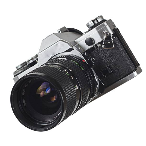 istock Realistic camera isolated on transparent background.fit element for electronic scenes project. 2052151674