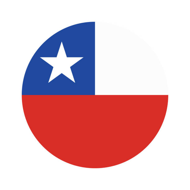 istock Chile flag. Flag icon. Standard color. Circle icon flag. Computer illustration. Digital illustration. Vector illustration. 2052154747