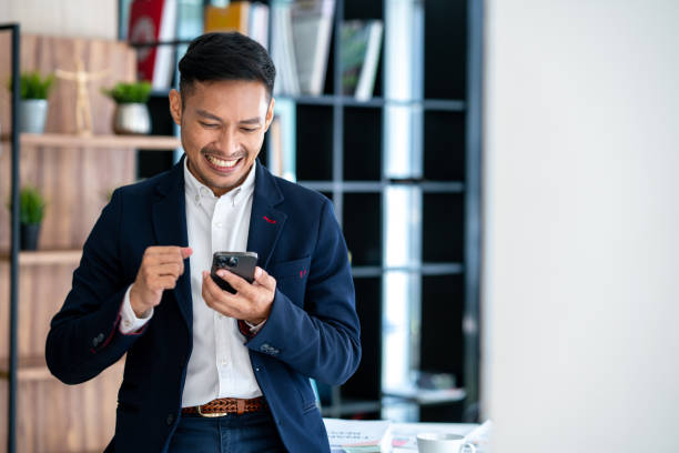 istock Businessman using phone business connection 2052170651