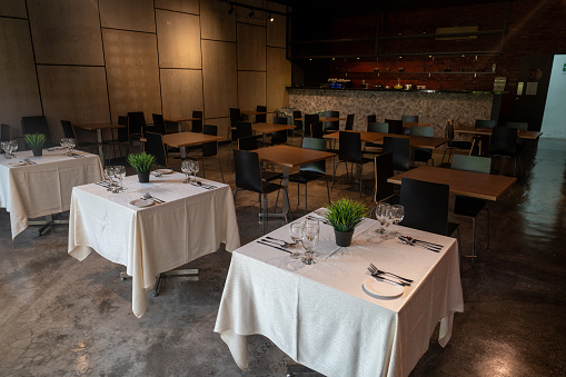 Sleek Sophistication: Modern Dining Room Table Arrangement