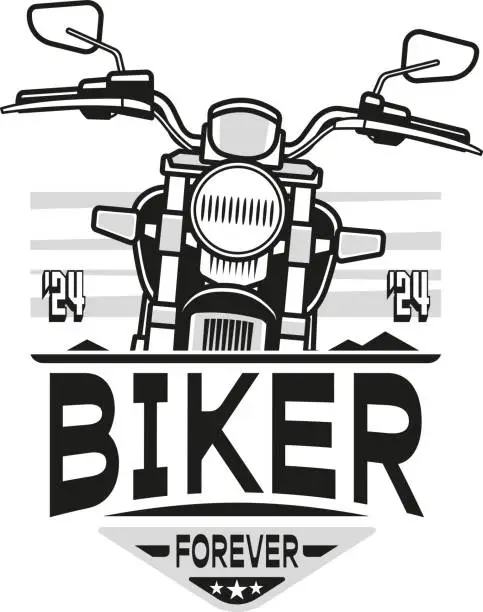 Vector illustration of MOTORCYCLE