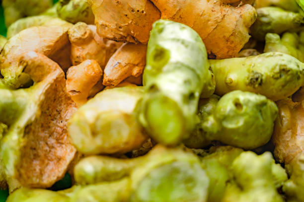 Fresh ginger is a organic ingredient used in Thai cooking. And it's also an herb.