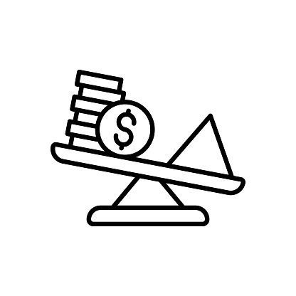 Risk icon in vector. Logotype