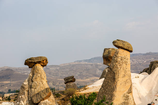 Famous rock formations in phallic shape, Cappadocia, Turkey