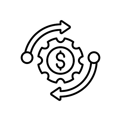 Revenue icon in vector. Logotype
