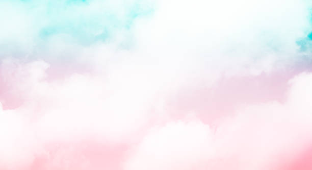 Sky Pink Pastel Cloud Sunset Green Blue Fantasy Bright Light Gradient Orange Cute Green Dream Texture Cloudy Morning Dramatic Summer Sun Winter Mockup Scene Nature Romantic.