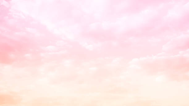 istock Sky Pink Pastel Cloud Sunset Yellow Fantasy Bright Light Gradient Orange Cute Green Dream Texture Cloudy Morning Dramatic Summer Sun Winter Mockup Scene Nature Romantic. 2052423278