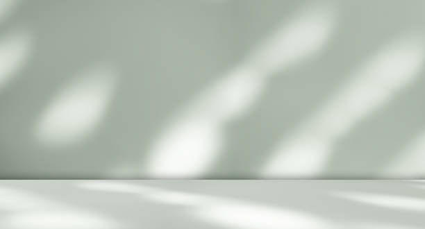 istock Beige Background Product Wall Studio Backdrop Floor Shadow Green Light Podium Table Room Photography Concrete Bg Platform Empty Beige Place Kitchen Mockup Cement Scene Autumn  Autumn 3d Loft. 2052481197