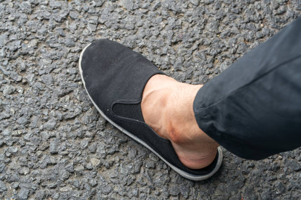 Fleece lined suede leather slipper loafers on wood floors