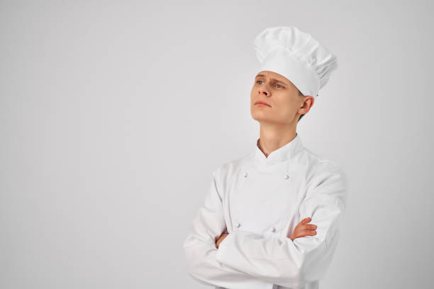 chef professional restaurant self-confidence cuisine. High quality photo