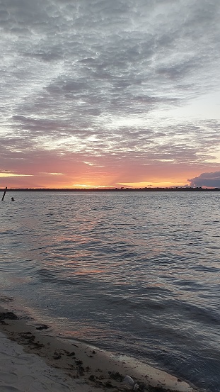 a late afternoon at Tucano beach in Portel, Pará, Brazil