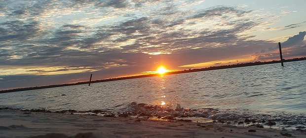 a late afternoon at Tucano beach in Portel, Pará, Brazil