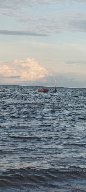 a late afternoon at Tucano beach in Portel, Pará, Brazil