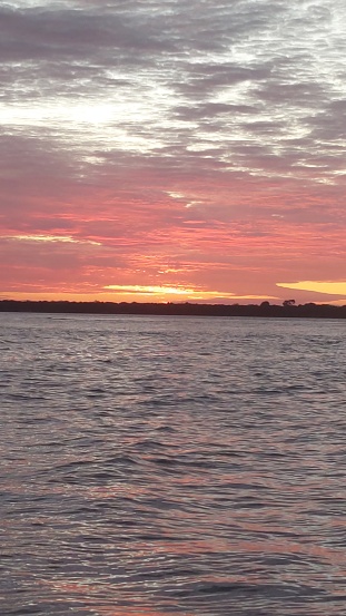 a late afternoon at Tucano beach in Portel, Pará, Brazil