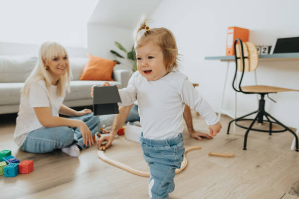 istock Happy family at home 2052687379