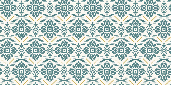 Ethnic geometric seamless pattern. Modern abstract design for paper, cover, fabric, interior decor and other uses