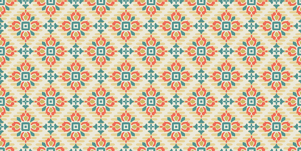 Ethnic geometric seamless pattern. Modern abstract design for paper, cover, fabric, interior decor and other uses