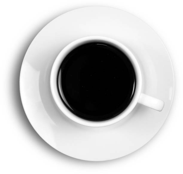 istock Hot coffee drink close up view on small plate fit for your drink concept. 2052743072