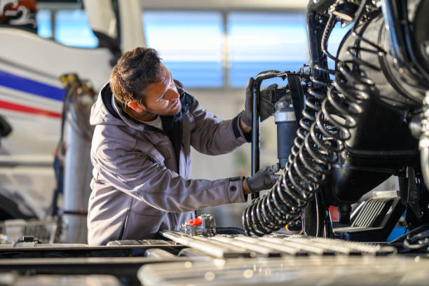 istock Truck mechanic at work 2052758279