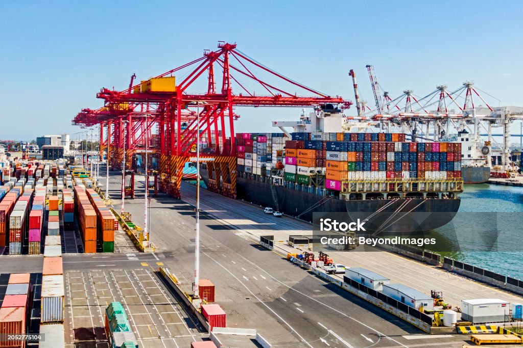 Bốc / dỡ tàu container tầm nhìn trên cao Cảng Melbourne Swanson Dock - Trả phí Bản quyền Một lần Bến tàu thương mại - Quận Bức ảnh sẵn có Bốc / dỡ tàu container tầm nhìn trên cao Cảng Melbourne Swanson Dock - Trả phí Bản quyền Một lần Bến tàu thương mại - Quận Bức ảnh sẵn có